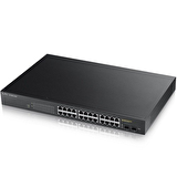 ZyXEL GS1900-24HP V2 24Port Gigabit 24xPoE  170W Yönetilebilir Switch