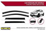 Nissan Qashqai Kromlu Cam Rüzgarlığı Niken 2014-2021
