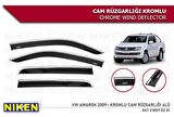 Vw Caddy Kromlu Cam Rüzgarlığı 2 li Niken 2003+