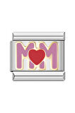 Kalpli Anne (Mom) Çelik İtalyan Charm
