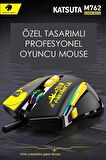 Katsuta M-762 4800DPI Rgb Gaming Oyuncu Mouse - Siyah