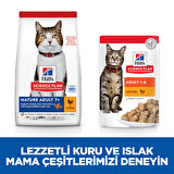 Hill's Yaşlı Kedi Maması Tavuklu Mature Adult + 7 Yaşlı Kedi Maması