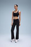 DeFactoFit Sporcu Jogger Eşofman Altı Geniş Bol Paça Basic Düz Skuba Dalgıç Kumaş A0566AX23AUBK81