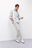 DeFacto Jogger Pantolon Basic Düz Beli Bağcıklı Cepli Düz Paça C6022AX25SPGR368