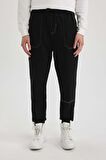 DeFacto Regular Fit Jogger Eşofman Altı Beli Bağcıklı Lastikli Paça Cepli C5384AX24SPBK81