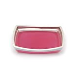 SABUNLUK GRİ PEMBE POLİRESİN 14X10X2CM