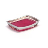 SABUNLUK GRİ PEMBE POLİRESİN 14X10X2CM