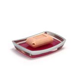 SABUNLUK GRİ PEMBE POLİRESİN 14X10X2CM