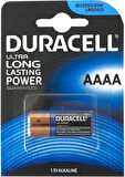 DURACELL ALKALİN MN2500 AAAA 2'Lİ PİL (LR8D425)