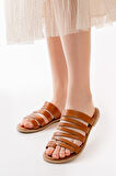 ASKA SHOES 169-082 Ortopedik Hakiki Deri Kadın Terlik