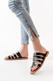 ASKA SHOES 169-082 Ortopedik Hakiki Deri Kadın Terlik