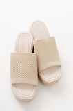 ASKA SHOES 232-460  Triko Günlük Ortopedik Dolgu Topuk Kadın Terlik