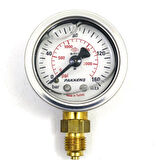 Pakkens 0-160 Bar 50 mm Alttan Bağlantılı Gliserinli Manometre G 1/4 inç