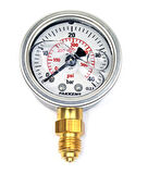 Pakkens 0-40 Bar 50 mm Alttan Bağlantılı Gliserinli Manometre G 1/4 inç