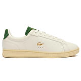 Lacoste Carnaby Pro Mens Leather Sneaker Hakiki Deri Günlük Spor Ayakkabı Krem