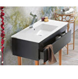 turkuaz İbiza Etajerli Lavabo  121x51 cm  (Tek Hazneli)