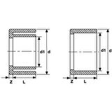 PVC YAPIŞTIRMA MUFLU REDÜKSİYON (Ø 50 X 40 ) ( 1 ADET )