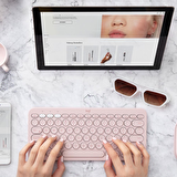 LOGITECH K380 Bluetooth Rose Q Klavye (920-010067)