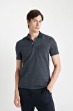 DeFacto Slim Fit Dar Kesim Basic Düz Kısa Kollu Polo Tişört D0031AX24SMIN120