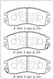 SUBARU LEGACY 95/99 ÖN FREN BALATASI (DİSK) (127,8X45,5X17) (DAIWA)