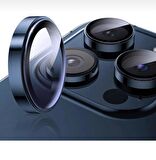 Iphone 15 Pro / Iphone 15 Pro Max Kamera Koruyucu Lens Safir Titanium Temperli Cam
