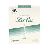 D'addario Woodwinds La Voz Rcc10ms Sib Klarnet Kamışı Medium Soft