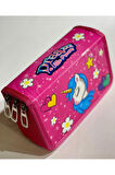 Cappi Bag Unicorn Little Dream Rüya Pembe 3 Fermuarlı Bölmeli Çocuk Okul Kalem Kutusu 19x11x6cm