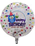 FOLYO BALON HAPPY BİRTHDAY BAYKUŞLU 18''