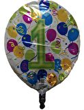 FOLYO BALON RAKAM 1 BALONLU 18''