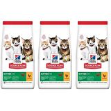 Hill'S Kitten Tavuklu Yavru Kedi Maması 1,5 Kg 3 Adet