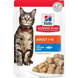Hills Chunks & Gravy Okyanus Balıklı Kedi Konservesi 85 Gr