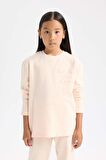 DeFacto Kız Çocuk Pijama Takımı Uzun Kollu Üst Beli Lastikli Alt D6655A824WNPN434