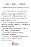 Doğrayıcı Paslanmaz Çelik Bıçaklı Üstten Basmalı El Rondosu Blender Soğan Sebze Doğrayıcı