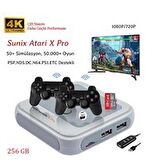 Sunix HD 4K Android TV Box & Oyun Konsolu Emülatör 50.000 + Oyun 256GB