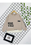 Cepli Armalı Baskılı Erkek Çocuk Sweatshirt
