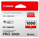 PlotterSarf® Canon PFI-1000 R (Red) Kırmızı A2 Yazıcı Orijinal Mürekkep Kartuş 80 ml. (0554C001)