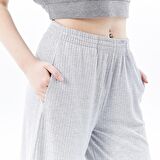 Kadın Oversize Fitilli Bol Paça Pantolon