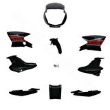 KAPORTA SET [SİYAH] YAMAHA YBR K