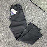  Baggy 3 İplik Şardonlu Bol Kesim Düz Paça Gri Eşofman Altı