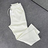  Baggy 3 İplik Şardonlu Bol Kesim Düz Paça Gri Eşofman Altı