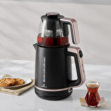 Karaca Maxi Tea Xl 2in1 Cam Demlikli Çay Makinesi Ve Kettle Roseberry