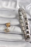 Nomination Charm Göz Model Zirkon Taşlı 316L Çelik Gold Sallantı