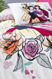 Özdilek Princess Rose Tek Kişilik Disney Lisanslı Lastikli Fitted Çarşaf Çocuk Nevresim Takımı