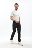 Erkek Regular Fit Koyu Gri Jean Pantolon