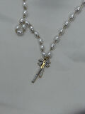 Jewels of Hope 316L Paslanmaz Çelik Zirkon Taşlı İnci Kolye 47 Cm