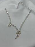 Jewels of Hope 316L Paslanmaz Çelik Zirkon Taşlı İnci Kolye 47 Cm