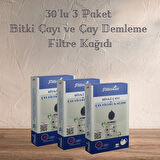 Çay ve Bitki Çayı Filtre Kağıdı 30'lu - 3'lü Paket