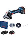Bosch Professional GWS 180-LI 2x4ah Çift Akülü Taşlama Makinesi