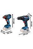 Bosch GSR 18V-50+GDX 18V-200