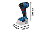 Bosch GDR 18V-220 C Procore 2x4.0Ah Çift Akülü Darbeli Somun Sıkma Makinesi